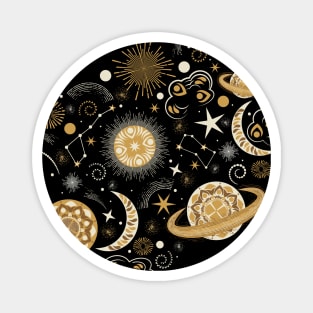 Galaxy Mandala- Bohemian Space Adventure Magnet